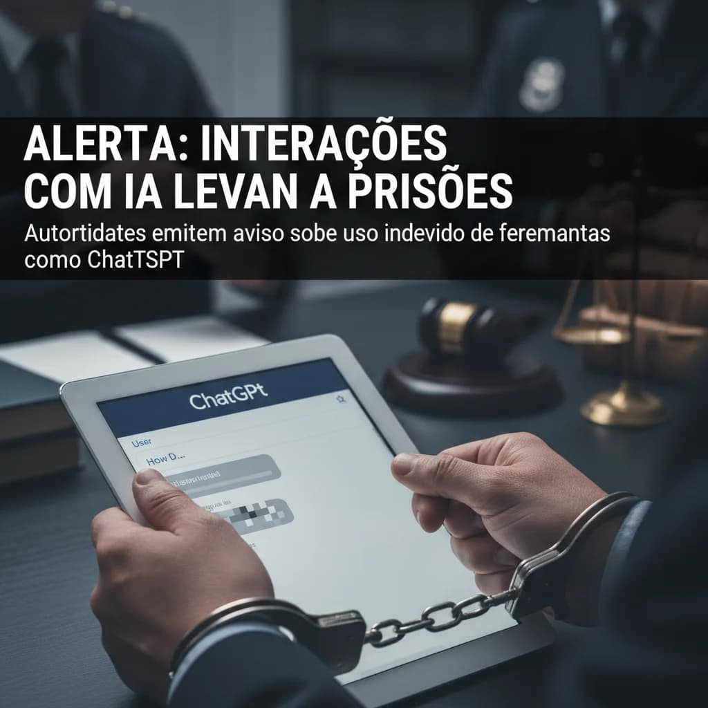 Interações com ChatGPT podem levar a prisões, alertam autoridades