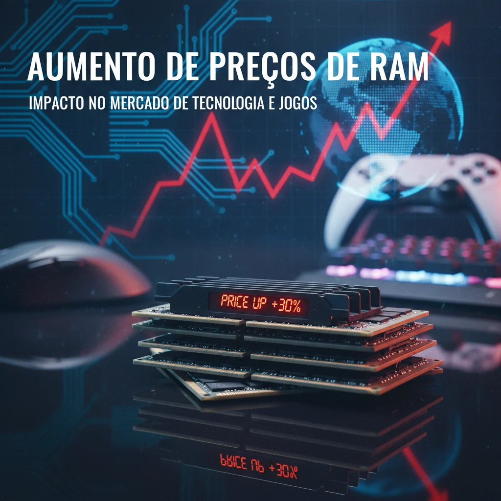 Aumento de preços de RAM: impacto no mercado de tecnologia e jogos